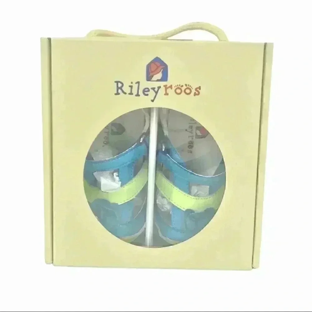 Rileyroos Allyson Easy Walker Flats Kiwi Size 18‑24M Leather NIB Toddler